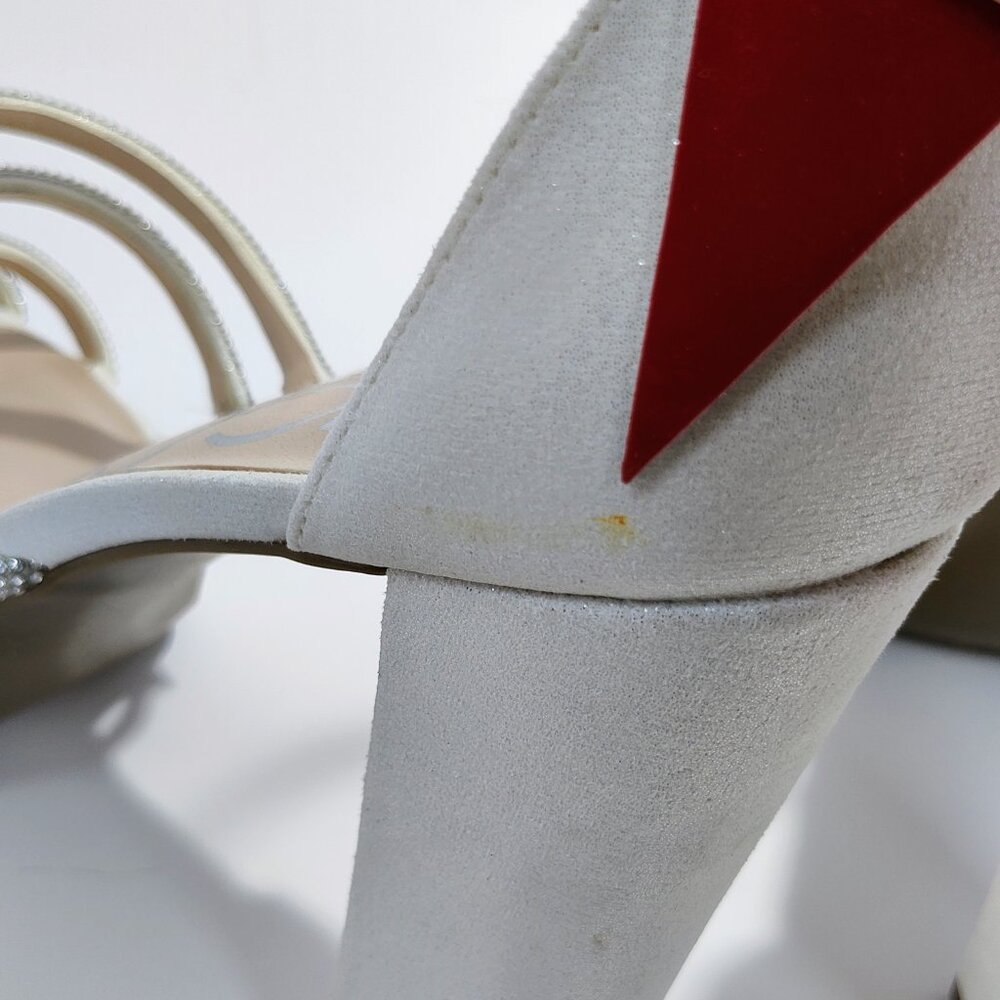 Sugar Women's Size 10M Petal‎ White Shimmer Block Heels NWOT - Picture 13 of 13